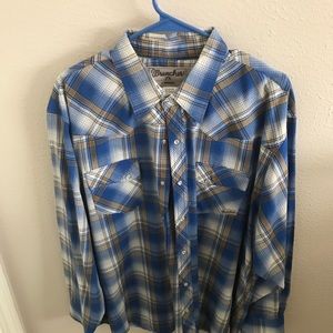 Wrangler Wrancher Pearl Snap Shirt - 2XL